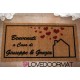 Custom indoor doormat - Welcome home, Your Text - in natural coconut cm. 100x50x2 LOVEDOORMAT Registered Trademark Handmade in I