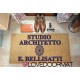 Personalized Doormat - Architect's office - internal use, in natural coconut LOVEDOORMAT