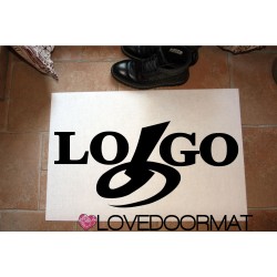 Custom carpet “Tuo Logo” in Feltro e gomma cm. 100x50x0,3 LOVEDOORMAT Marchio Registrato Handmade in Italy