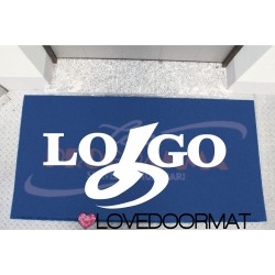 Customized doormat for company - Tuo Logo - PPL inlay cm. 100x60x1,4 LOVEDOORMAT Registered Trademark Handmade in Italy