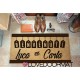 Custom indoor doormat - Welcome Tag - in natural coconut LOVEDOORMAT Registered Trademark Handmade in Italy