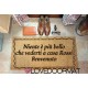 Custom indoor doormat - Greeting Frame - in natural coconut LOVEDOORMAT Registered Trademark Handmade in Italy
