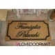 Custom indoor doormat - Very Classic - in natural coconut LOVEDOORMAT Registered Trademark Handmade in Italy
