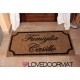 Custom indoor doormat - Very Classic - in natural coconut LOVEDOORMAT Registered Trademark Handmade in Italy