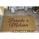 Custom indoor doormat - 2 Names - in natural coconut LOVEDOORMAT Registered Trademark Handmade in Italy