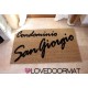 Custom indoor doormat - Condominium name - in natural coconut LOVEDOORMAT Registered Trademark Handmade in Italy
