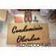 Felpudo interior personalizado - Nombre del condominio - coco natural LOVEDOORMAT Marca registrada hecha a mano en Italia