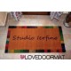 Custom indoor doormat - Mosaic frame - in natural coconut LOVEDOORMAT Registered Trademark Handmade in Italy