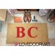 Custom indoor doormat - Your Initials - in natural coconut LOVEDOORMAT Registered Trademark Handmade in Italy
