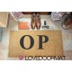 Custom indoor doormat - Your Initials - in natural coconut LOVEDOORMAT Registered Trademark Handmade in Italy