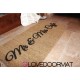 Custom indoor doormat - Mr. & Mrs. Your Names - in natural coconut LOVEDOORMAT Registered Trademark Handmade in Italy