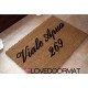 Custom indoor doormat - Your address - in natural coconut LOVEDOORMAT Registered Trademark Handmade in Italy