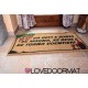 Custom indoor doormat - Frame Bunches Grapes, Wine, Your Text - in natural coconut LOVEDOORMAT Registered Trademark Handmade in 