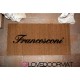 Custom indoor doormat - Your Surname - in natural coconut LOVEDOORMAT Registered Trademark Handmade in Italy