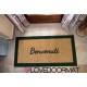 Custom indoor doormat - Borders, Welcome- in natural coconut LOVEDOORMAT Registered Trademark Handmade in Italy