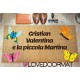 Custom indoor doormat - Butterflies and Your Text - in natural coconut LOVEDOORMAT Registered Trademark Handmade in Italy
