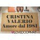 Custom indoor doormat - Your Year and Your Text - in natural coconut LOVEDOORMAT Registered Trademark Handmade in Italy