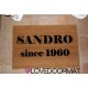 Custom indoor doormat - Your Year and Your Text - in natural coconut LOVEDOORMAT Registered Trademark Handmade in Italy