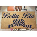 Custom indoor doormat - Your Boat Name - in natural coconut cm. 100x50x2 LOVEDOORMAT Registered Trademark Handmade in Italy