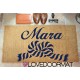 Custom indoor doormat - Your Boat Name - in natural coconut LOVEDOORMAT Registered Trademark Handmade in Italy