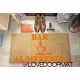 Kundenspezifische Innenfußmatte - Bar Cafeteria und Ihr Name - natürliche Kokosnuss LOVEDOORMAT Eingetragenes Warenzeichen Han