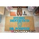 Custom indoor doormat - Dentist Office Smile, Your Name, profession symbol - in natural coconut LOVEDOORMAT Registered Trademark