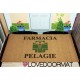 Personalisierte Fußmatte - Pharmacy Studio - interne Verwendung in natürlicher Kokosnuss LOVEDOORMAT