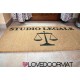 Personalisierte Fußmatte - Anwaltskanzlei - interne Verwendung in natürlicher Kokosnuss LOVEDOORMAT