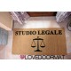 Zerbino Personalizzato - Studio Legale - uso interno, in cocco naturale LOVEDOORMAT