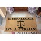 Personalized Doormat - Law Firm - internal use, in natural coconut LOVEDOORMAT