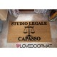 Zerbino Personalizzato - Studio Legale - uso interno, in cocco naturale LOVEDOORMAT